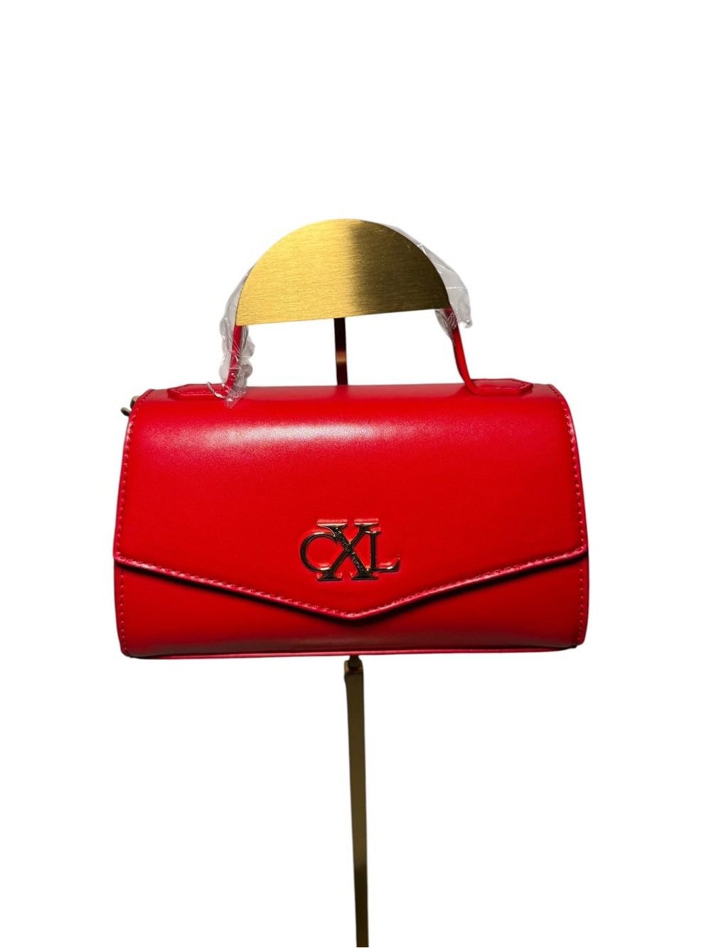 NWT CXL by Christian Lacroix Laine Matte Patent Red Crossbody Bag